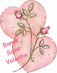 Gif animé bonne Saint Valentin coeurs